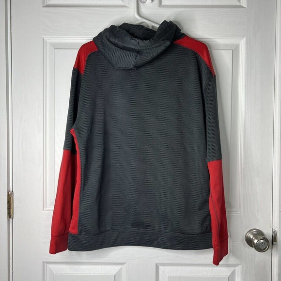 NHL Chicago Blackhawks Men's Edge Poly Textured Hoodie - Red Size Large - Picture 3 of 4